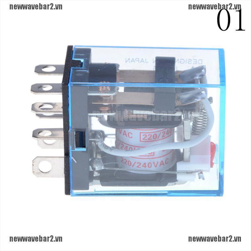 Set 2 Rơ Le Điện 10a Ac220V Ly2Nj Hh62P 8 Pins 2 Open Chuyên Dụng