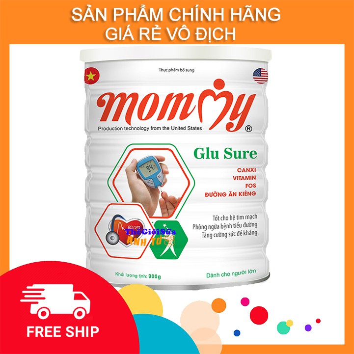 Sữa Mommy Glusure 900g ( dành cho người bệnh tiểu đường và ăn kiêng )