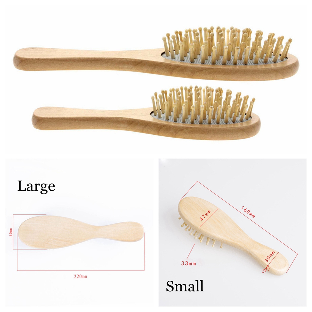 [Hàng mới về] Lược chải tóc bằng gỗ thông thoáng