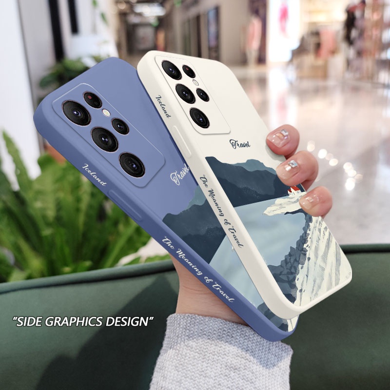 Iceland Ốp Điện Thoại Thiết Kế Thời Trang Sáng Tạo Cho samsung galaxy s23 s22 fe ultra plus