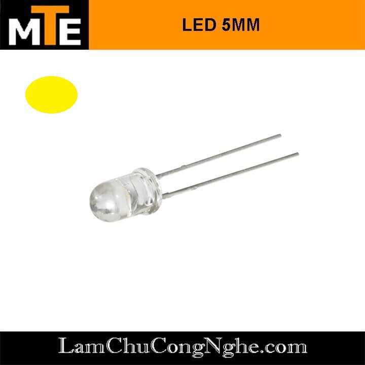 Combo 10 LED đục 5mm màu Đỏ, Xanh, Vàng, Trắng