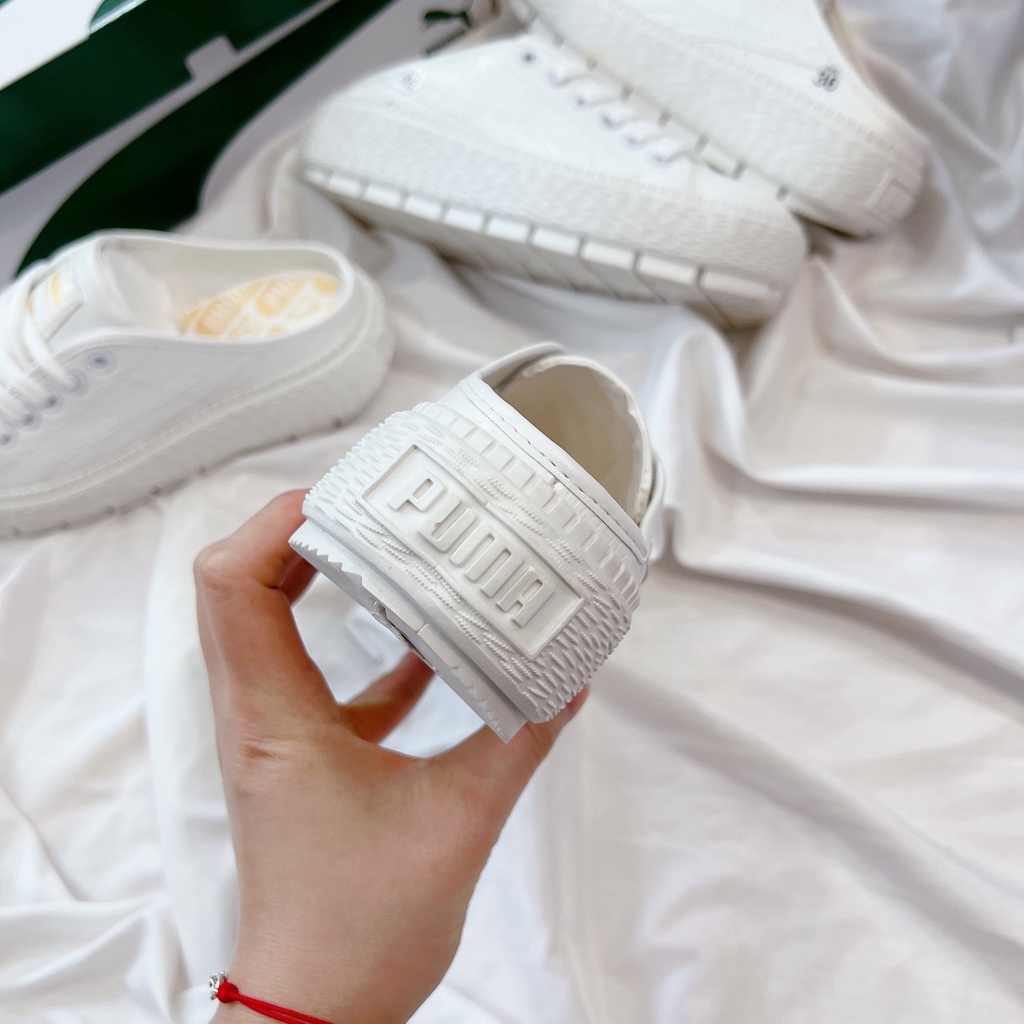 Giày Sục Thể Thao Nữ Ngô Thắng PM bánh Mì Đi Học, Senaeker Đế Cao 4 Cm