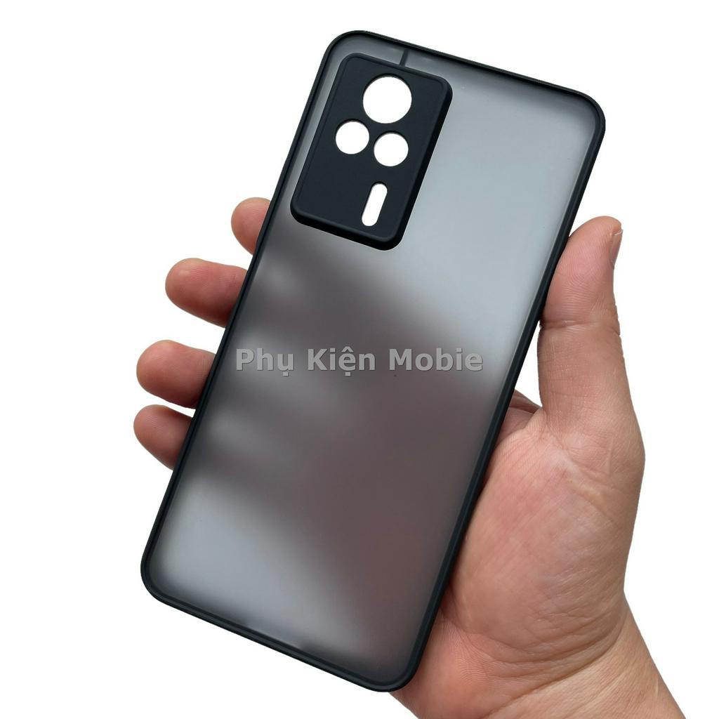 Ốp lưng cứng nhám mờ viền silicon bảo vệ camera cho Xiaomi Redmi K60E