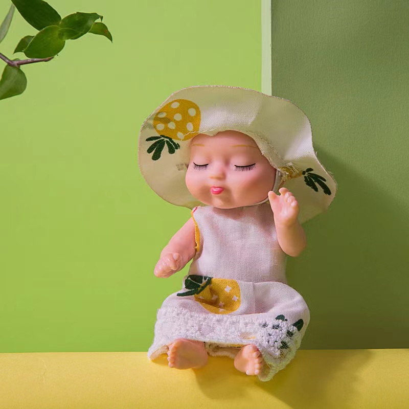 Búp Bê Em Bé Đang Ngủ Dễ Thương 11cm