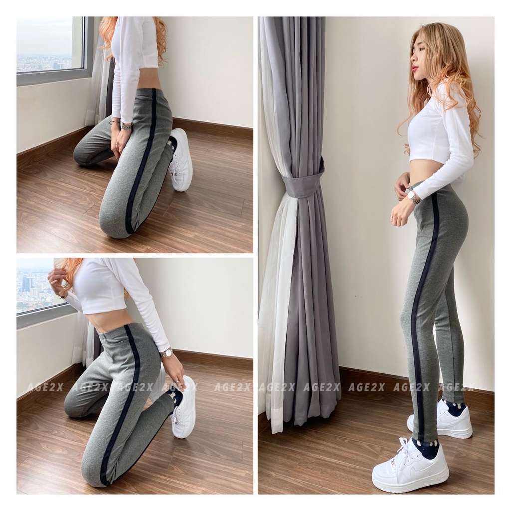 Quần Legging Borip Dài AGE2X, Tôn Dáng, Ôm Body, Có Túi Xéo Tiện Dụng