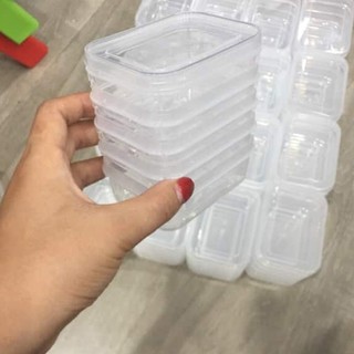 Combo 10 hộp đựng đồ đông - hộp nhựa trong suốt song long đựng thực phẩm ăn dặm cho bé cao cấp - 00176 2288-1
