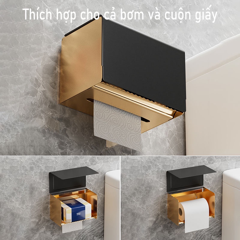 Hộp đựng khăn giấy MEIDOO chống nước không cần khoan tiện dụng