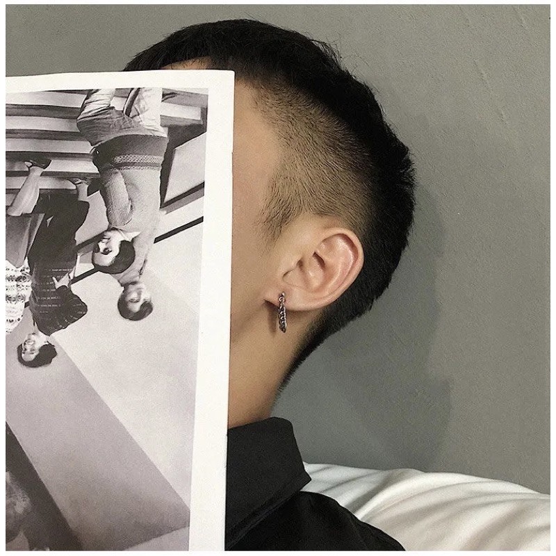 Khuyên tai/Bông tai nữ titan thời trang phong cách hiphop cá tính J33