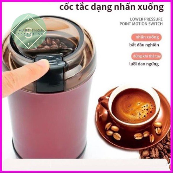 Máy Nghiền Mini Cầm Tay, Máy Đa Năng Cao Cấp Xay Tất Cả Thực Phẩm Khô Tiết Kiệm Điện (GIAO MÀU NGẪU NHIÊN)