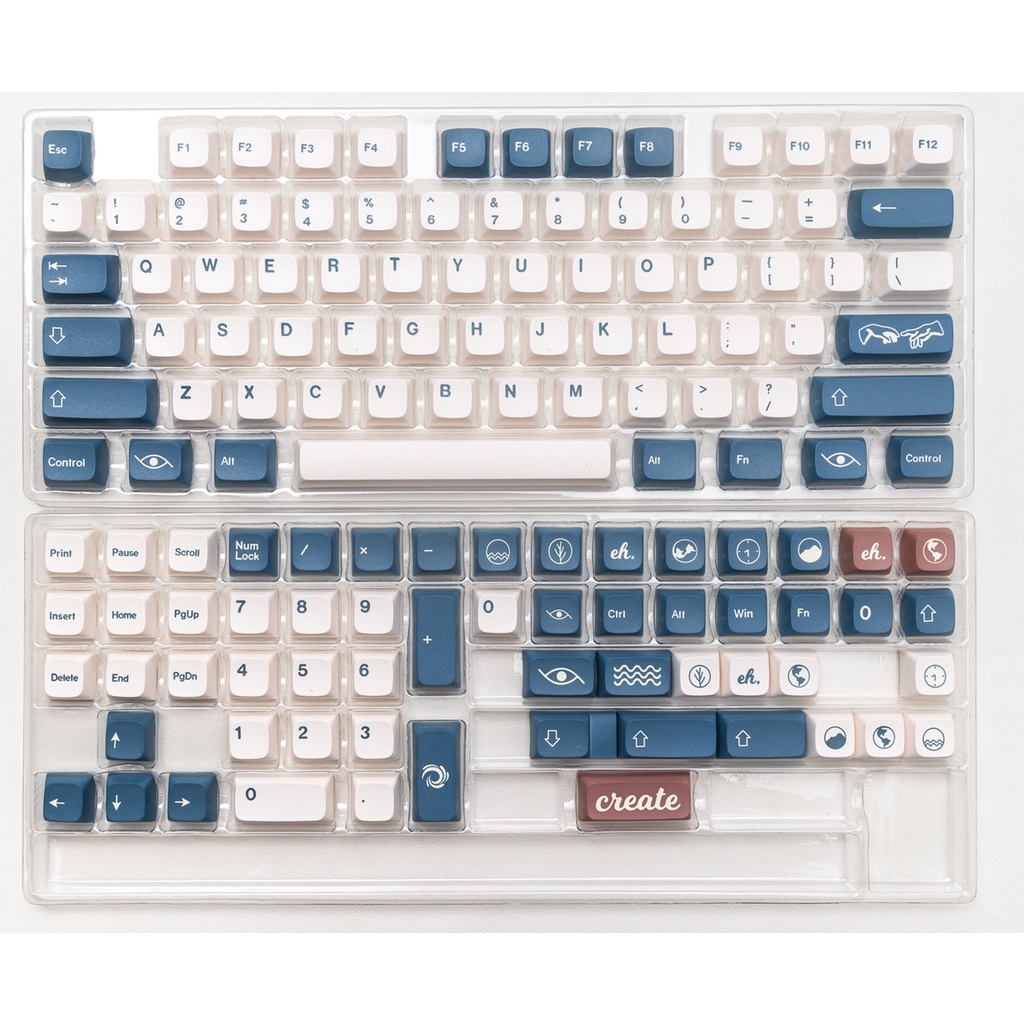 133 phím GMK Earth Tones Keycaps XDA Profile PBT DYE SUB Bàn phím cơ Keycap