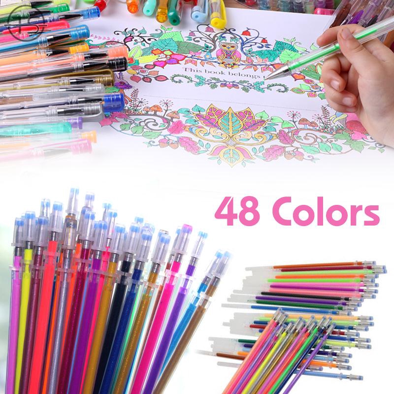 Set 12/24/48 ruột bút màu huỳnh quang đủ màu sắc dùng để vẽ trang trí tiện dụng | WebRaoVat - webraovat.net.vn