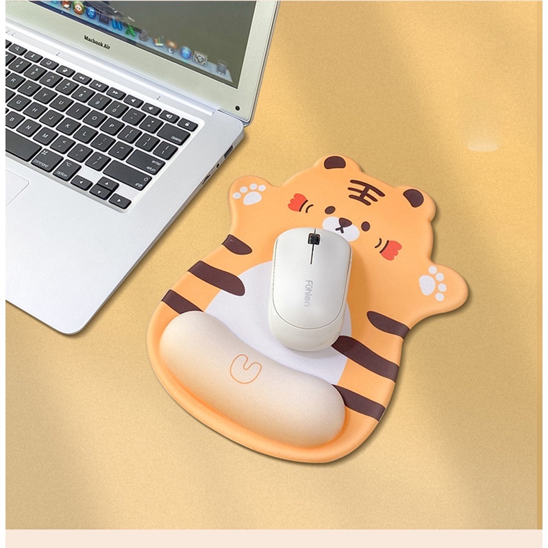 Tấm Lót Chuột Bằng Gel Silicone Chống Trượt In Họa Tiết Hoạt Hình Dễ Thương