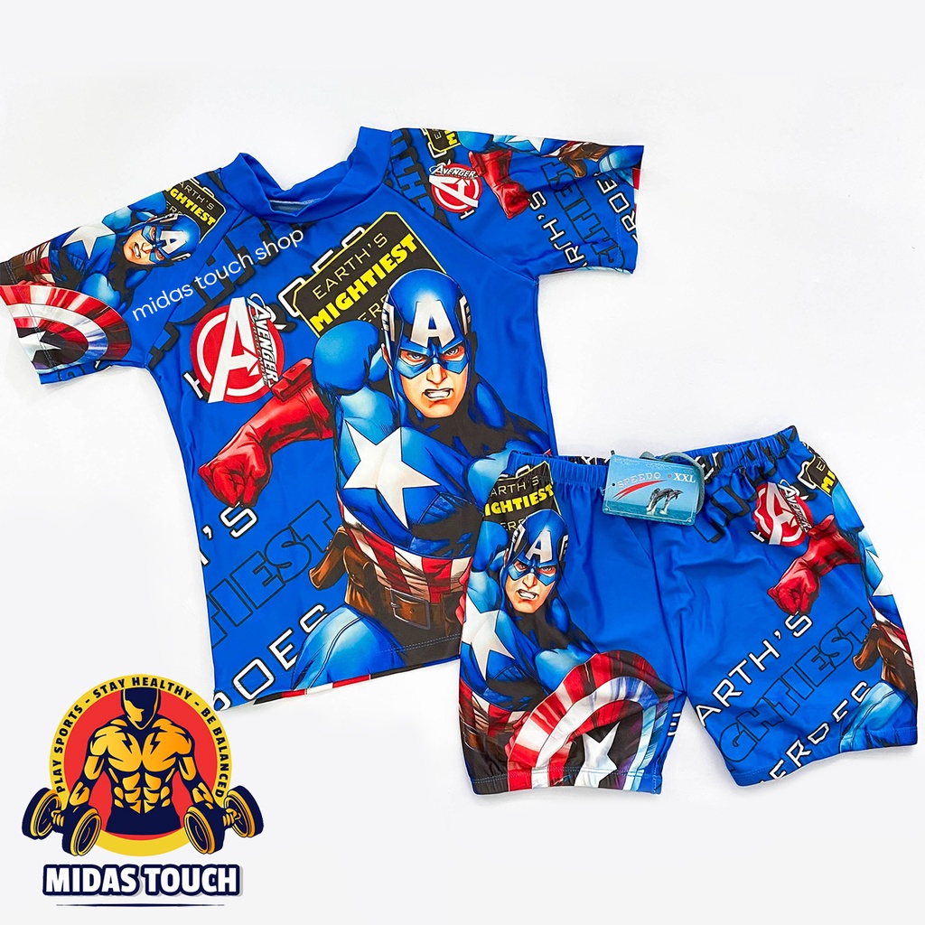 Bộ Quần Áo Bơi Rời MARVEL Dành Cho Bé Trai Form Đẹp Chất Liệu Vải Polyester Co Giãn Tốt Dễ Chịu Nhiều Mẫu Mã Đẹp Mắt