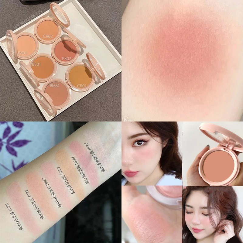 MÁ HỒNG DẠNG LÌ KHÔNG NHŨ APIEU JUICY PANG MERINGUE BLUSH 5.2G CHÍNH HÃNG - 8719