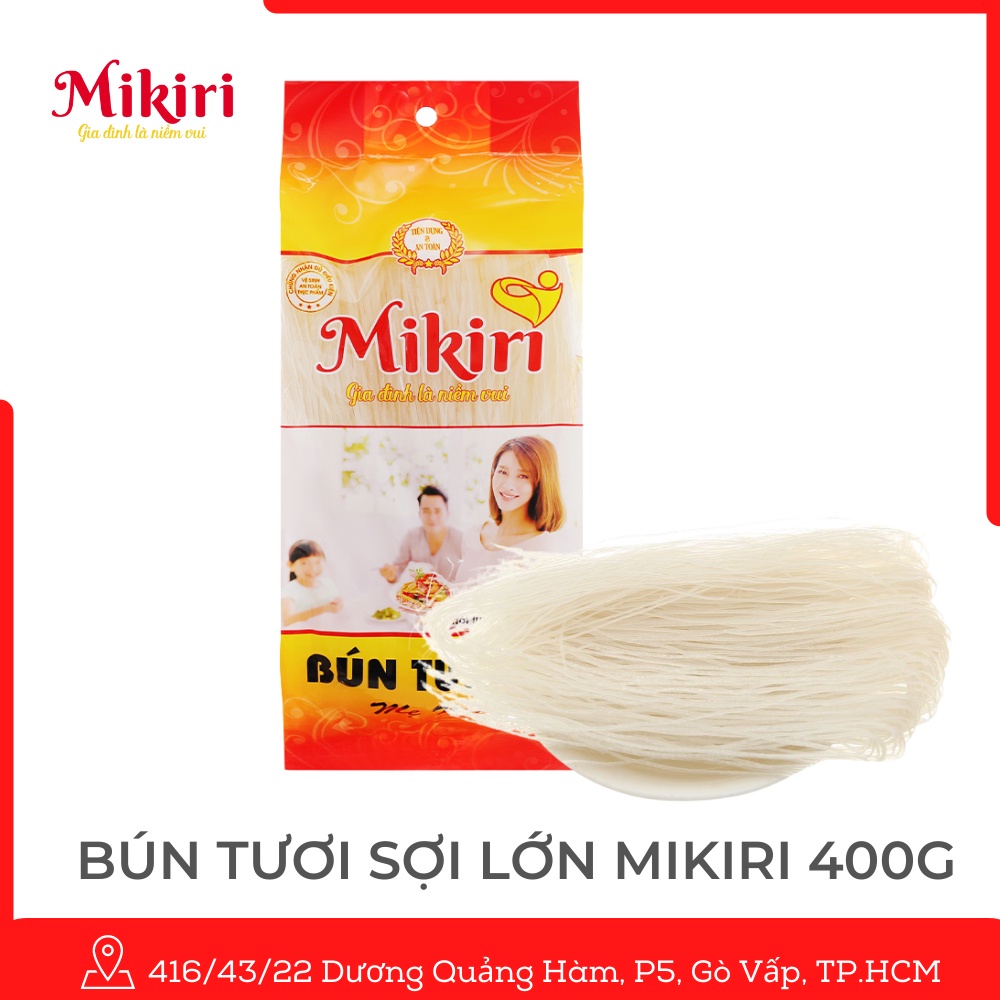 Combo 4 gói bún gạo tươi Mikiri sấy khô 400g