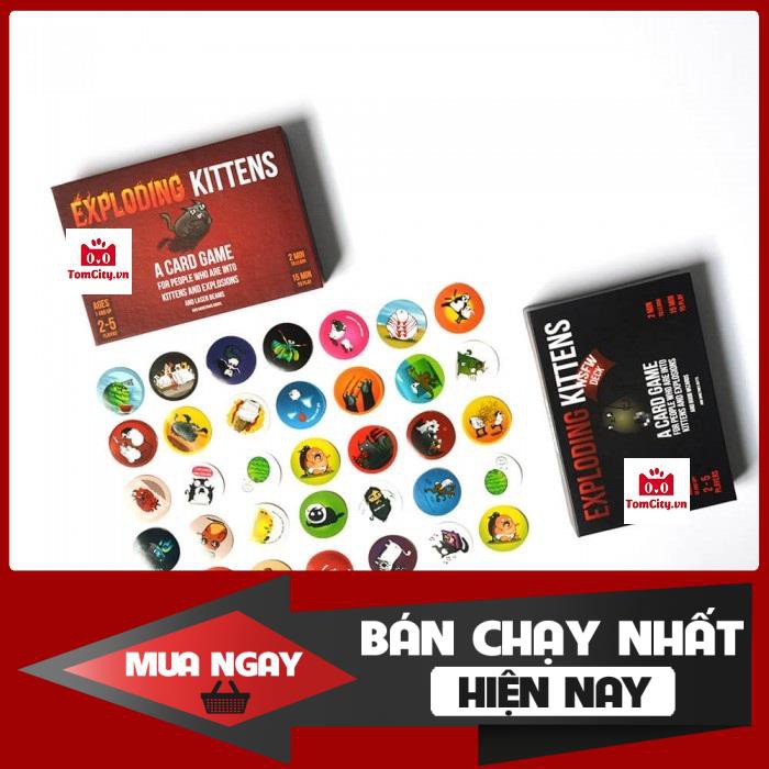 Bộ Sticker Mèo Nổ Exploding Kittens (35 cái vô cùng dễ thương)