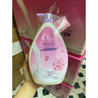 sữa tắm dưỡng da hương nước hoa 1000ml tặng kèm lọ nước hoa mini 5ml shop bell