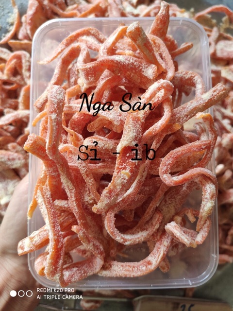 ( Ảnh shop chụp) Mứt cà Rốt Sợi 1kg nhà làm - Hút chân không