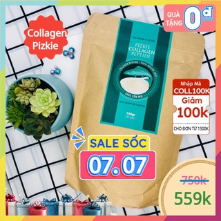 Collagen thủy phân Pizkie giúp trẻ hóa làn da ngăn ngừa lão hóa và hỗ trợ giảm rụng tóc 1 hộp 30 gói 150gr