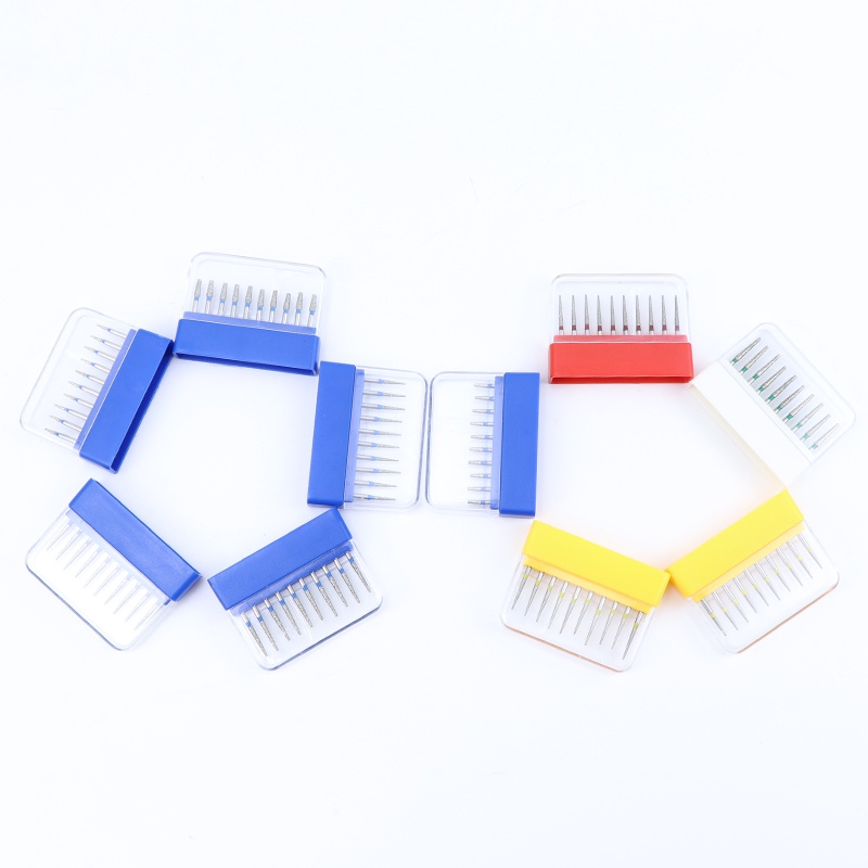 Hộp 10 Mũi Mài Đánh Bóng Răng 1.6mm Dòng TF Tốc Độ Cao Chuyên Dụng Cho Nha Khoa