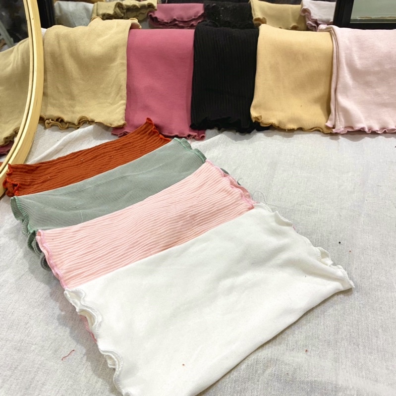 ÁO THUN GÂN HAI DÂY TRƠN NHIỀU MÀUChizi Shop