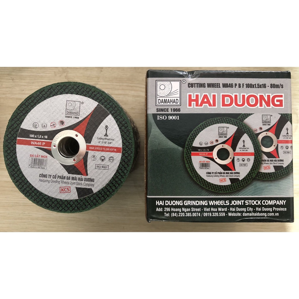 Đá cắt sắt Hải Dương 100, 125  loại cao cấp LOẠI 1