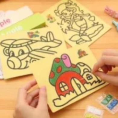 Tranh cát mầu thú vị cho bé 099