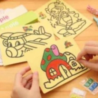 Tranh cát mầu thú vị cho bé 099