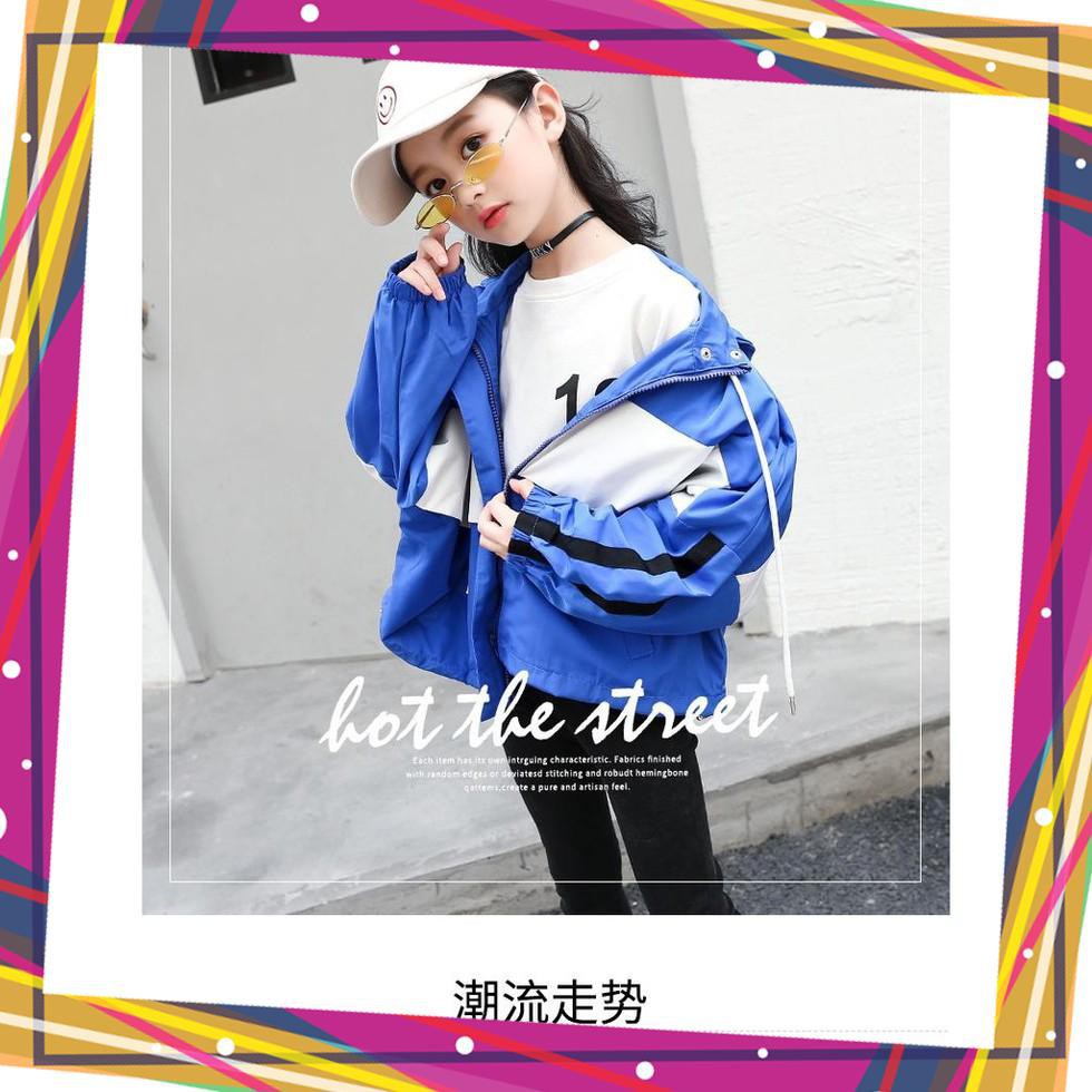 áo khoác cho bé, áo khoác gió trẻ em Unisex từ 5 đến 14 tuổi M854
