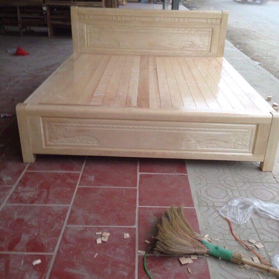 Giường ngủ gỗ sồi nga