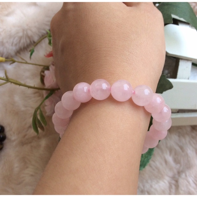 Vòng tay Thạch anh hồng 