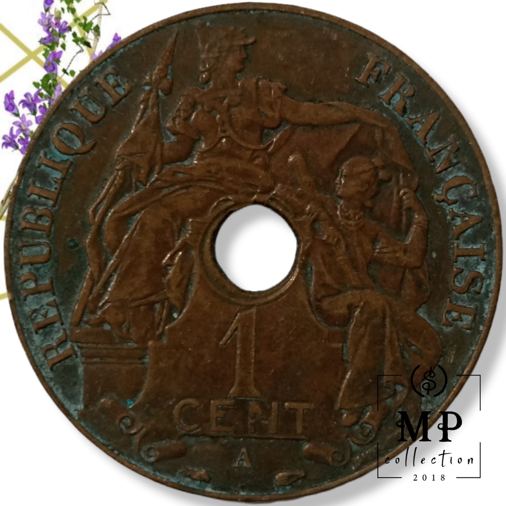 Xu Cổ Đông Dương 1938 Việt Nam 1 Cent BÁCH PHÂN CHI NHẤT
