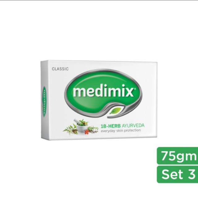 [HCM][Hộp trắng- COMBO 3- 75gr] SET 3 XÀ PHÒNG MEDIMIX 18 LOẠI THẢO DƯỢC | BigBuy360 - bigbuy360.vn