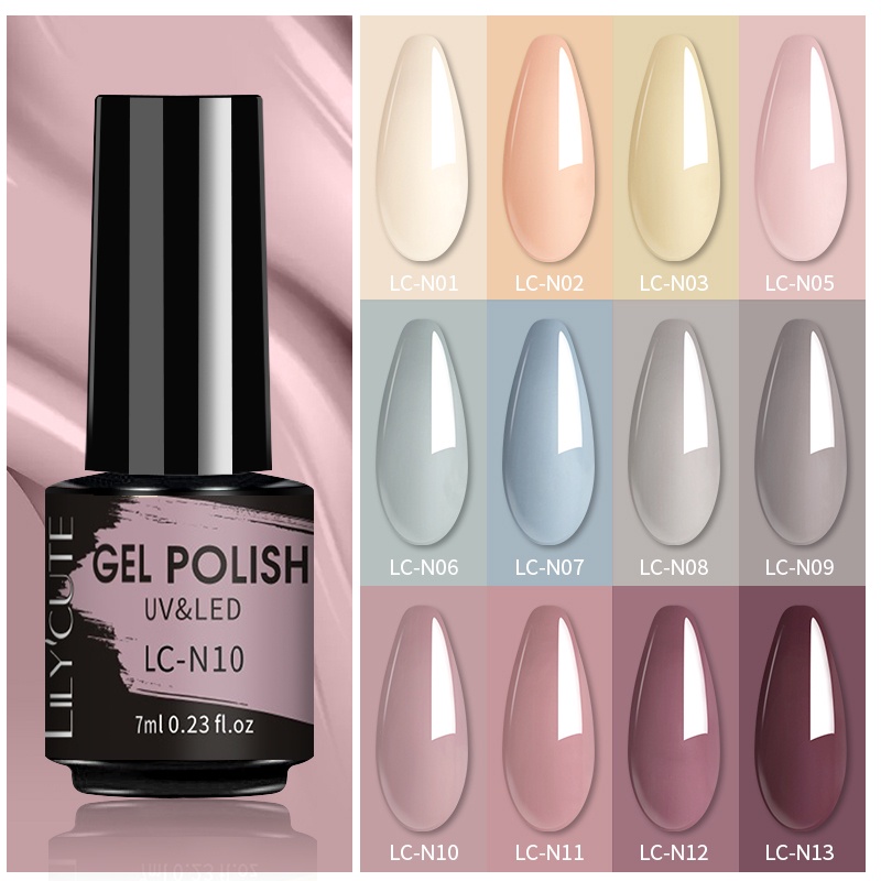 UR SUGAR Lọ sơn móng tay 7ml tông màu cà phê lấp lánh hợp mốt thời trang thu đông