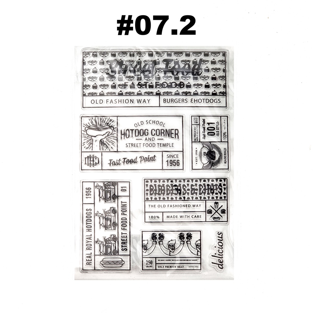 Stamp chủ đề Paris dụng trang trí sổ tay, scrapbook, planner,... [ 07 ]