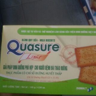 BÁNH QUY QUASURE 140G DÀNH CHO NGƯỜI TIỂU ĐƯỜNG