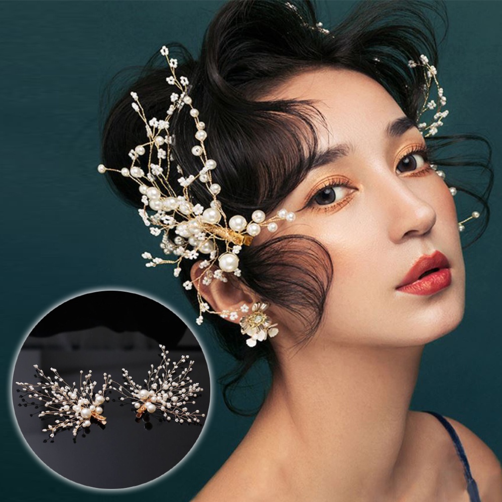 Hoa Cài Tóc Hạt Chai Có Kẹp 110 Số 2, Kết Hợp Trang Phục Tạo Phong Cách Trẻ Trung, Quyến Rũ