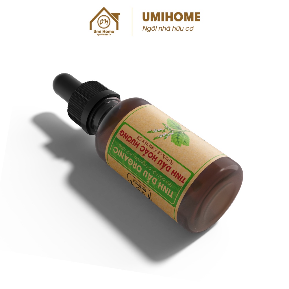 Tinh dầu thơm phòng Hoắc Hương hữu cơ UMIHOME nguyên chất 10ml
