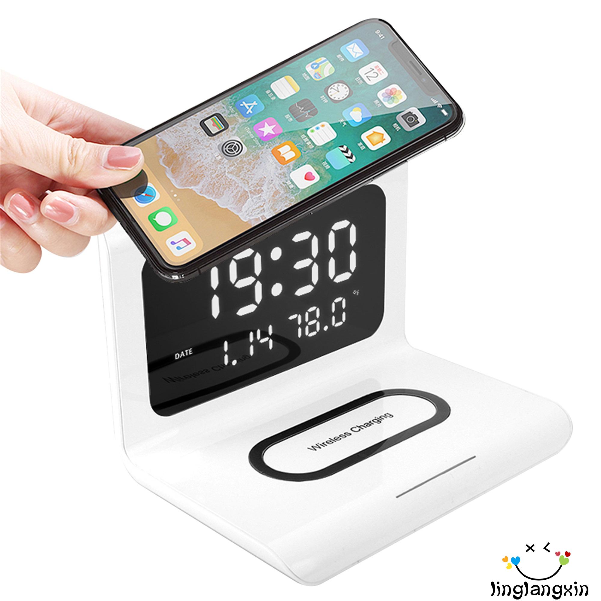 Đồng Hồ Báo Thức Không Dây Đa Năng 3 Trong 1