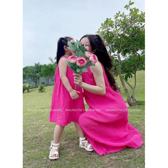 VÁY YẾM MẸ VÀ BÉ CÓ LÓT TẶNG KÈM TURBAN