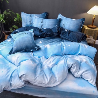 Bộ Chăn Ga Gối Cotton Poly Đêm Huyền Ảo