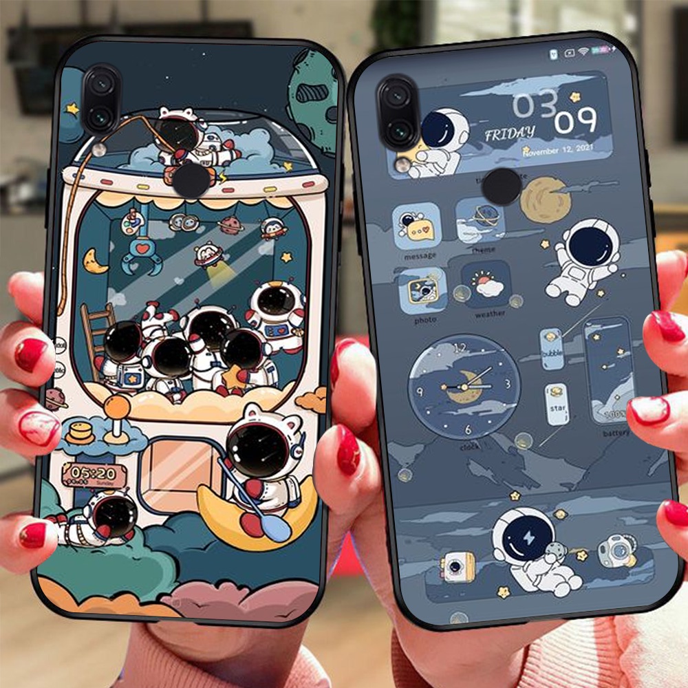 Ốp lưng điện thoại xiaomi redmi 7 bộ hình vũ trụ chi bi mới