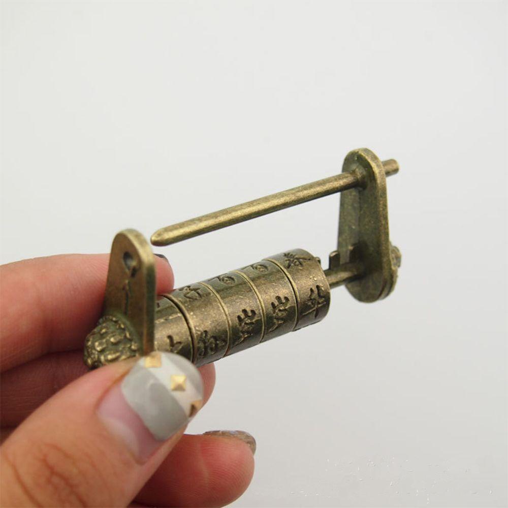 Ổ Khóa Mật Khẩu Bằng Đồng Thau Phong Cách Trung Hoa Cổ Điển