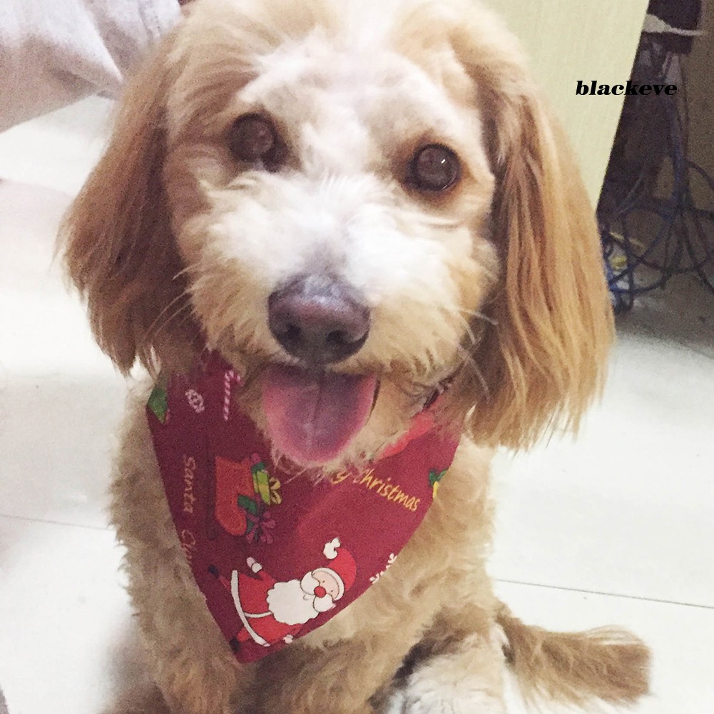 Khăn quàng cổ cho chó in họa tiết giáng sinh dễ thương