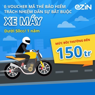TOÀN QUỐC [E-Voucher] Bảo hiểm Trách nhiệm dân sự PVI Ezin- Xe mô tô 2 bánh - dưới 50 cc - 1 năm