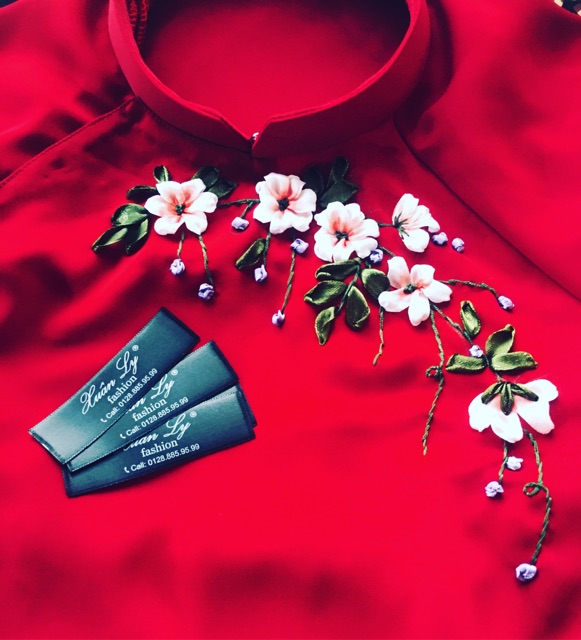 Hoa thêu ruy băng Cao Cấp