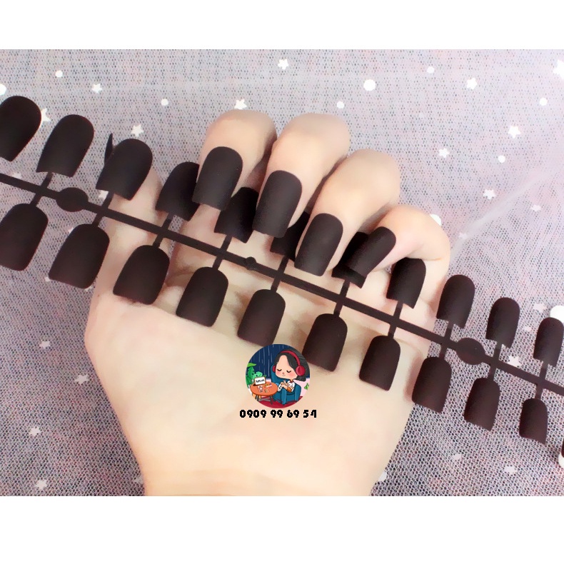 [ 722 - 22 SÔ CÔ LA ] Móng Giả Phom VUÔNG DÀI - SƠN MỊN [Tặng Miếng Dán Và Dụng Cụ] Lẻ