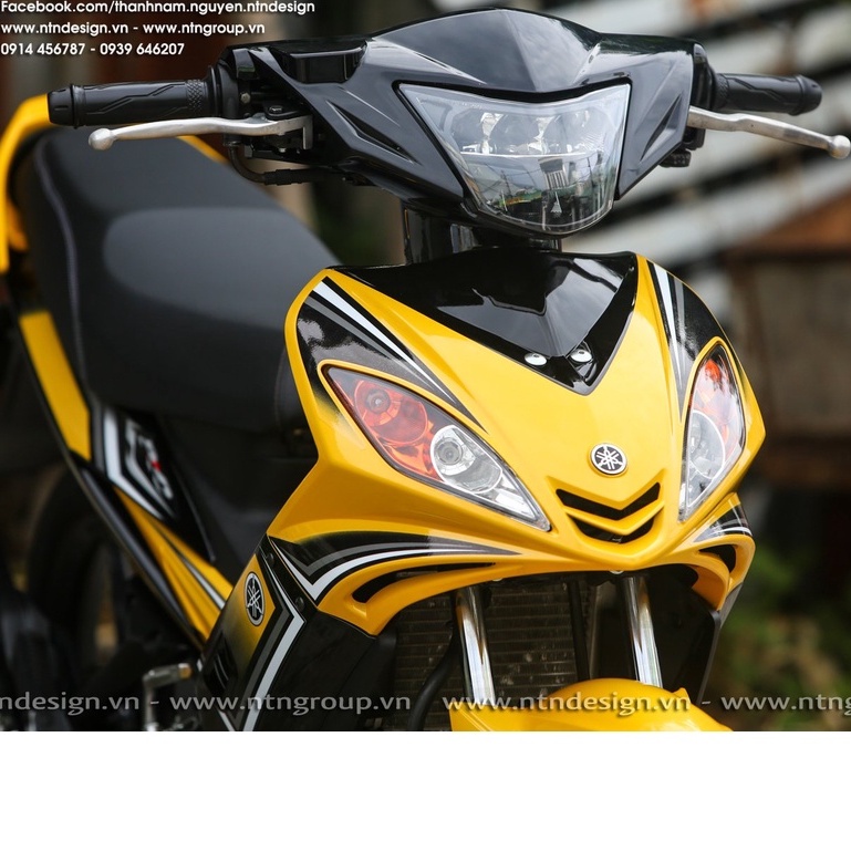 Tem rời Exciter 2006-2010 vàng đên rc cover tem 3 lớp cao cấp