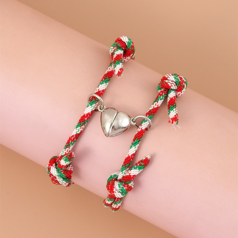 Vòng Tay Mặt Hình Ông Già Noel Dễ Thương Phù Hợp Cho Cặp Đôi / Bạn Gái