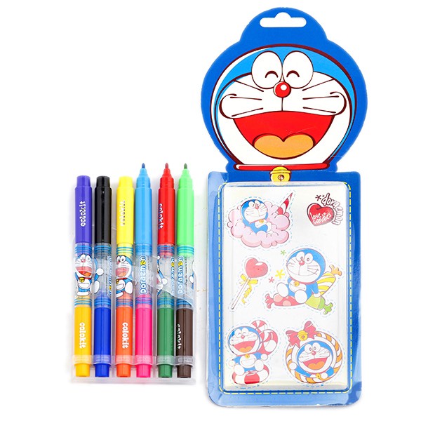 [Mã BMINCU50 giảm 50K đơn 250K] Bút lông màu DORAEMON 12 màu Thiên Long